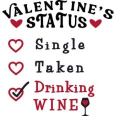 Valentines Status Drink Wine