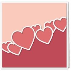 Card Hearts Outline Diag
