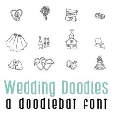 Wedding Doodles Doodlebat Font