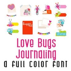 Love Bugs Journaling Full Color Font
