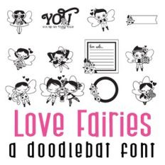 Love Fairies Doodlebat Font