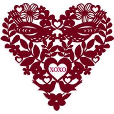 Papercut Valentine's Love Heart