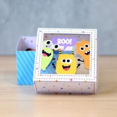 Square candy box Monster