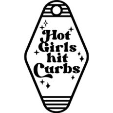 Hot girls hit curbs Key chain
