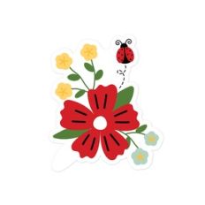 Ladybug and Flower