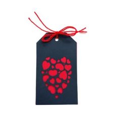Hearts and More Hearts Cut Away Tag