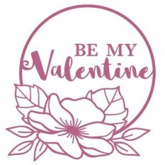 floral be my valentine wreath