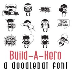 Build-A-Hero Doodlebat Font