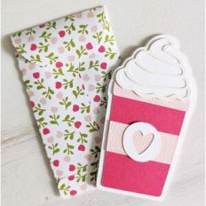 valentine coffee cup card and envelope