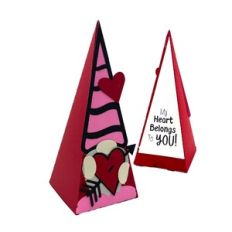 Heart Belongs to You Valentine Gnome Pyramid Box
