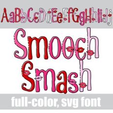 Smooch Smash Color Font