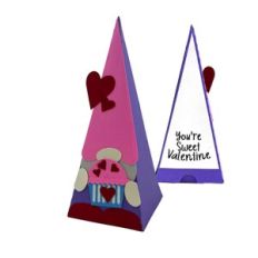 Your Sweet Valentine Gnome Pyramid Box