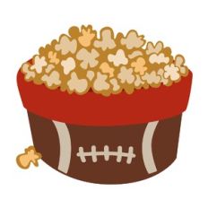 Football Party Popcorn