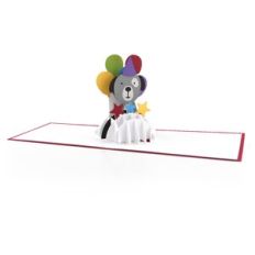 A2 Sliceform Pop Up Card Birthday Dog