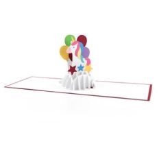 A2 Sliceform Pop Up Card Unicorn