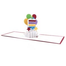 A2 Sliceform Pop Up Card Cake Slice