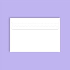 Horizontal envelope with tear strip