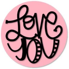 Love You Words Cut Out