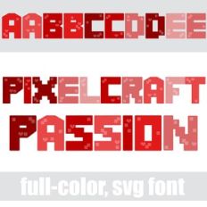 Pixelcraft Passion Color Font