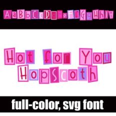 Hot for You Hopscotch Color Font