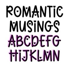 BFC Romantic Musings Valentine Hearts Handwriting Font