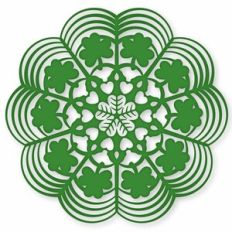 lacey clover doily