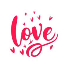 Love Handwriting with Hearts