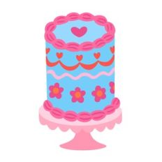 Valentines Flower Cake