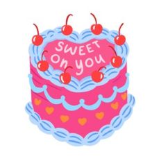 Sweet on You Heart Cake