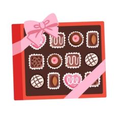 Box of Chocolates with Bow