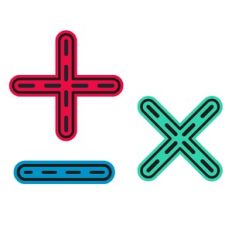 Tracing Shapes Activity - Math Symbol Shapes Set