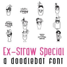 Ex-Straw Special Doodlebat Font