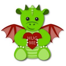'Hug Me' Valentine dragon