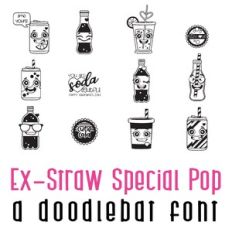 Ex-Straw Special Pop Doodlebat Font