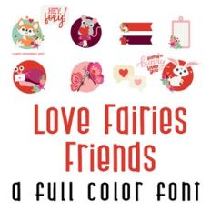 Love Fairies Friends Full Color Font