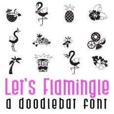 Let's Flamingle Doodlebat Font