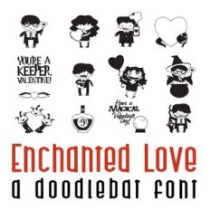 Enchanted Love Doodlebat Font