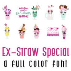 Ex-Straw Special Full Color Font