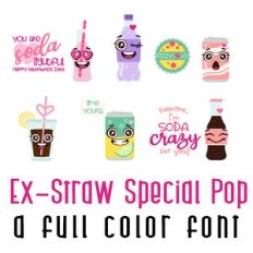 Ex-Straw Special Pop Full Color Font