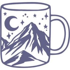 mug mountain scene
