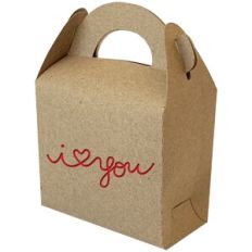 Tall Gable Box with I Love You Cut Out