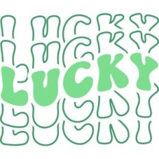Lucky Wavy Text