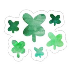 Watercolor Shamrocks