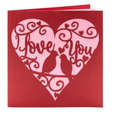 I Love You Birds Love Anniversary or Valentines Card