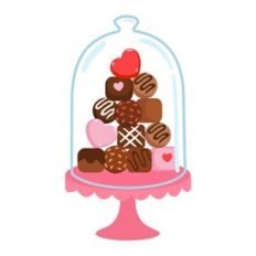 Chocolates in Cloche