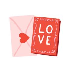 Valentines Love Card Clip Art