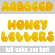 Honey Letters Color Font