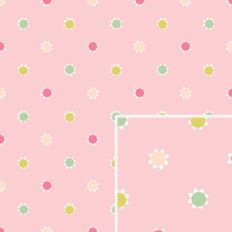 Pink Flower Dot Pattern