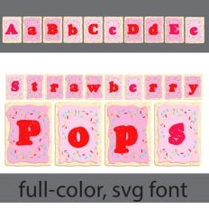 Strawberry Pops Color Font