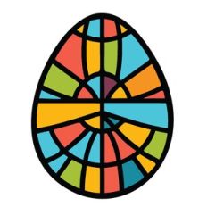 Vibrant Mosaic Egg